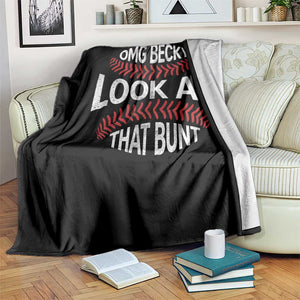 OMG Becky Look At That Bunt Funny Baseball Throw Blanket TS11 Print Your Wear