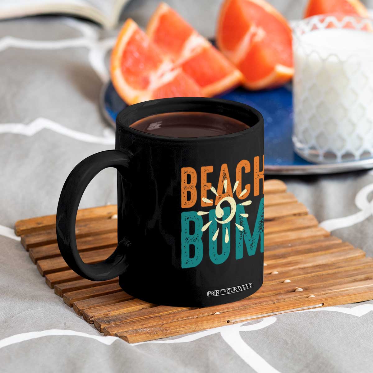 Funny Beach Bum Summer Vacation Coffee Mug Beach Life Sun Light TS11 Print Your Wear
