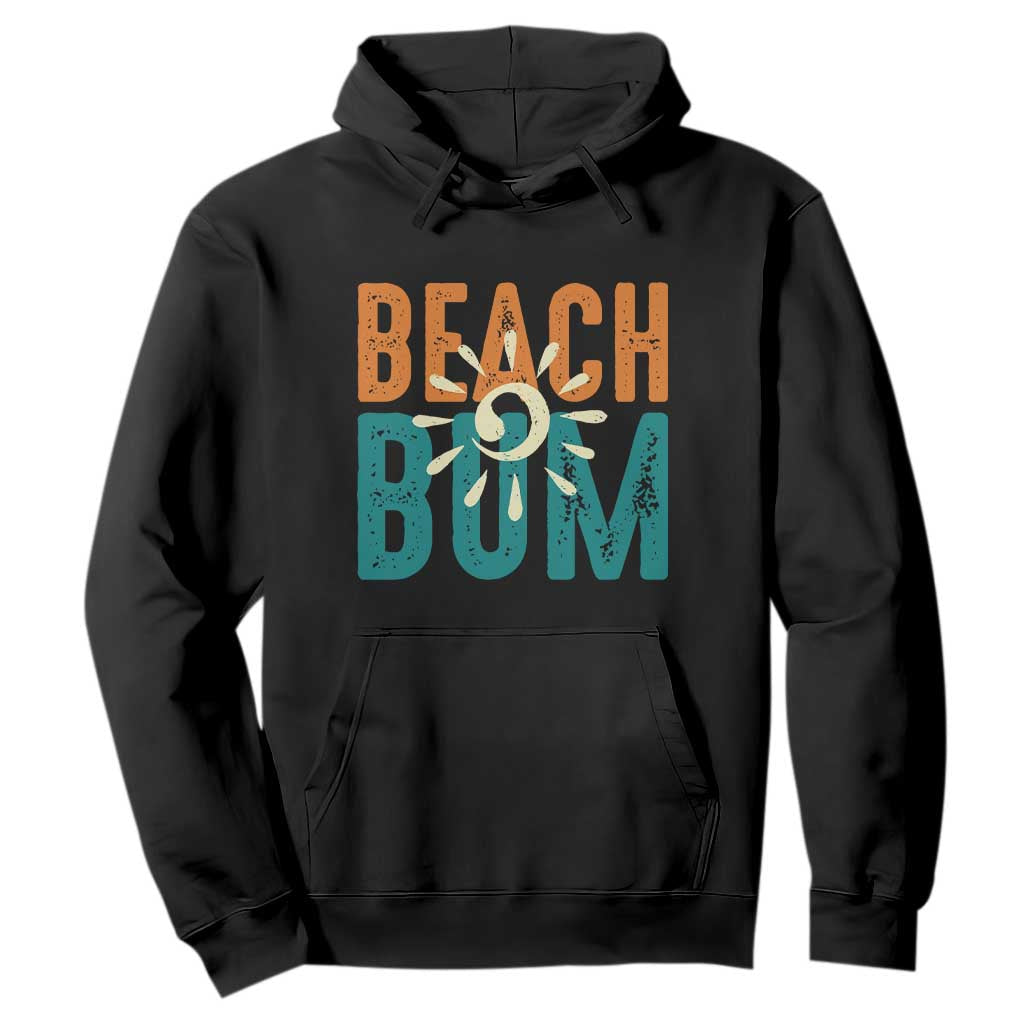 Funny Beach Bum Summer Vacation Hoodie Beach Life Sun Light TS11 Black Print Your Wear