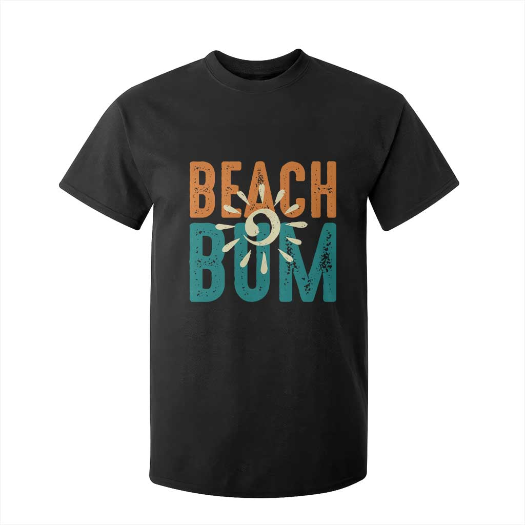 Funny Beach Bum Summer Vacation T Shirt For Kid Beach Life Sun Light TS11 Black Print Your Wear