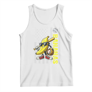 Funny Bananas Lover Baseball Vintage American Flag Tank Top TS11 White Print Your Wear