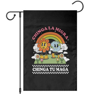 Chinga La Migra Chinga Tu Maga Garden Flag Immigration Rights TS11 Black Print Your Wear