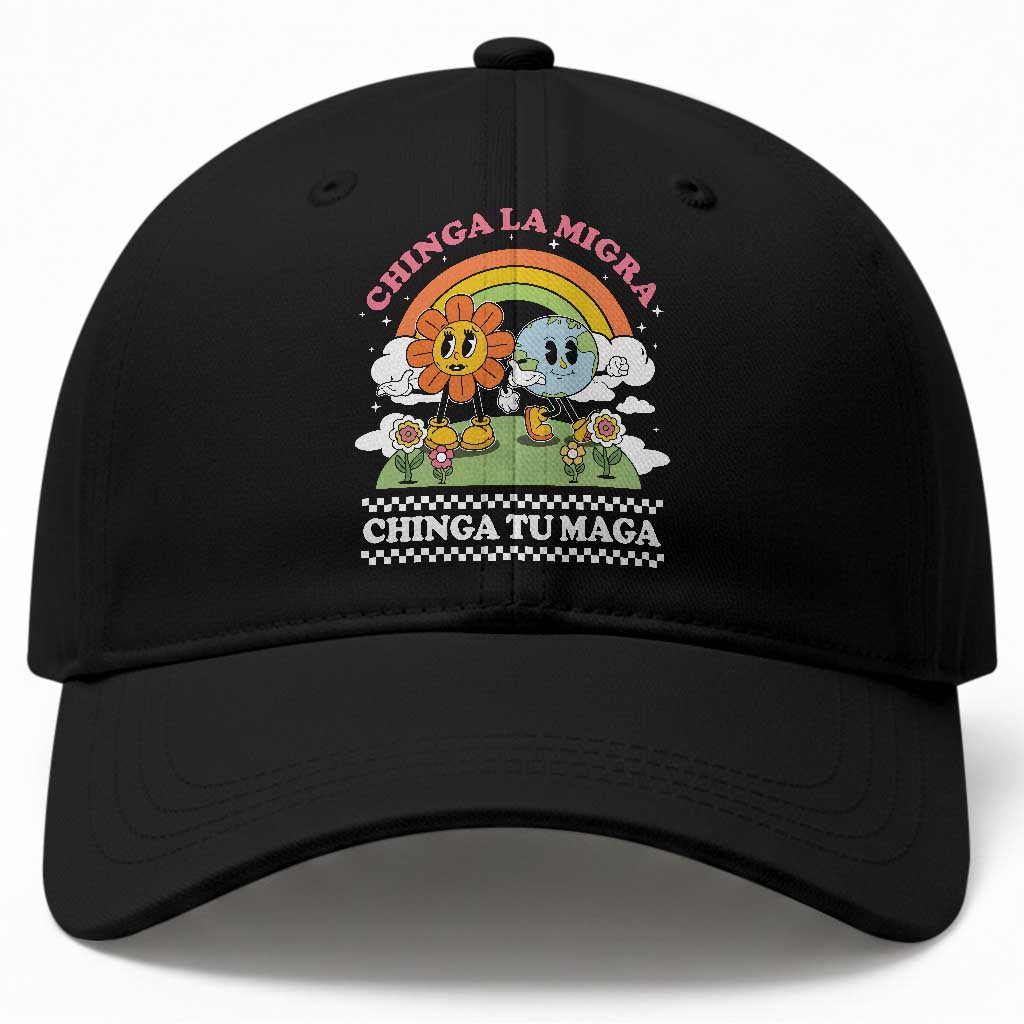 Chinga La Migra Chinga Tu Maga Baseball Cap Immigration Rights TS11 Print Your Wear