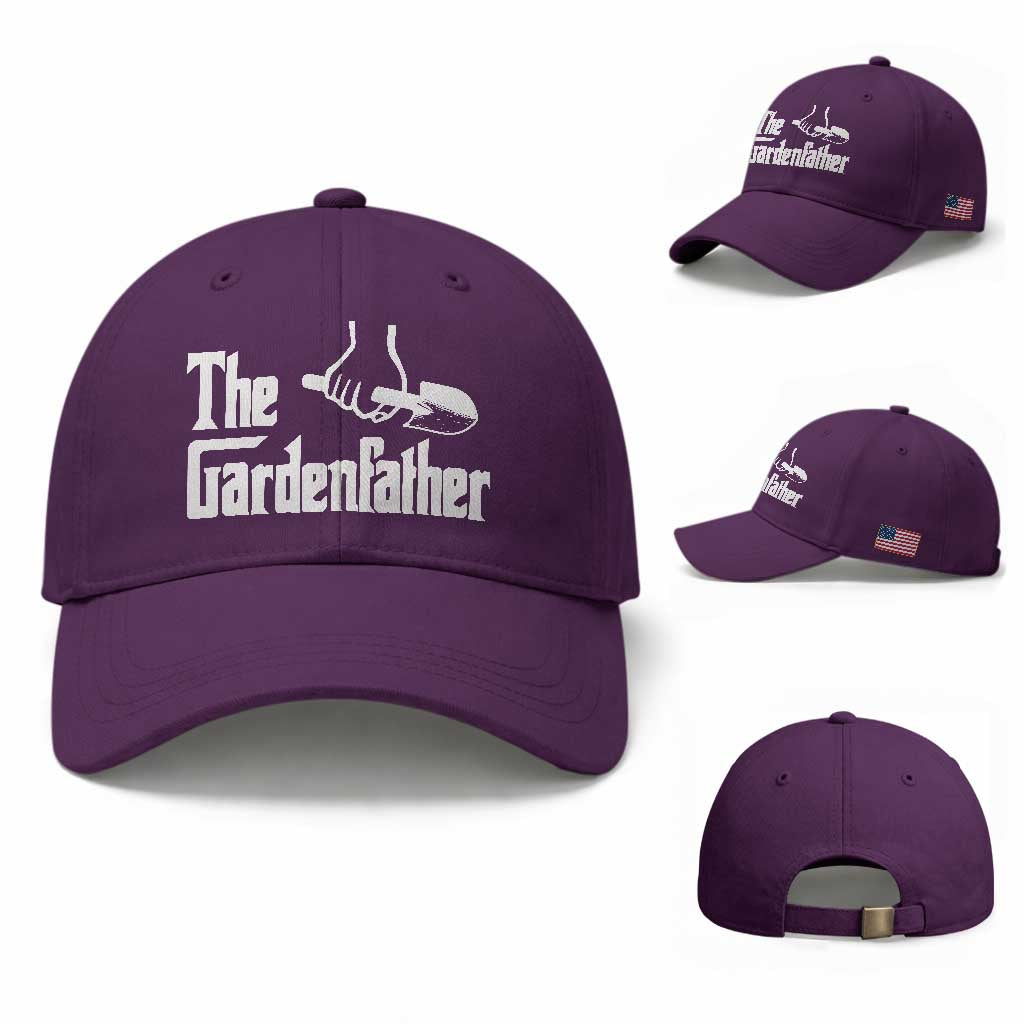The Gardenfather Baseball Cap Gardener Parody Gardening Fathers Day TS11 Baseball Cap Universal Fit Purple Print Your Wear