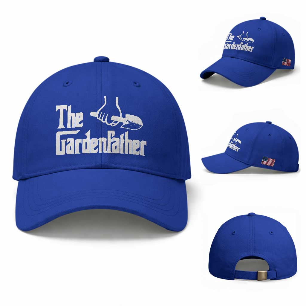 The Gardenfather Baseball Cap Gardener Parody Gardening Fathers Day TS11 Baseball Cap Universal Fit Royal Blue Print Your Wear