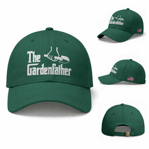 The Gardenfather Baseball Cap Gardener Parody Gardening Fathers Day TS11 Baseball Cap Universal Fit Irish Green Print Your Wear