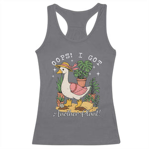 Funny Oops I Got Another Plant Racerback Tank Top Silly-Goose Gardener Plant Lady TS11 Charcoal Print Your Wear