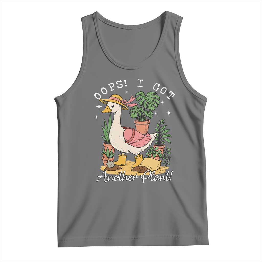 Funny Oops I Got Another Plant Tank Top Silly-Goose Gardener Plant Lady TS11 Black Heather Print Your Wear