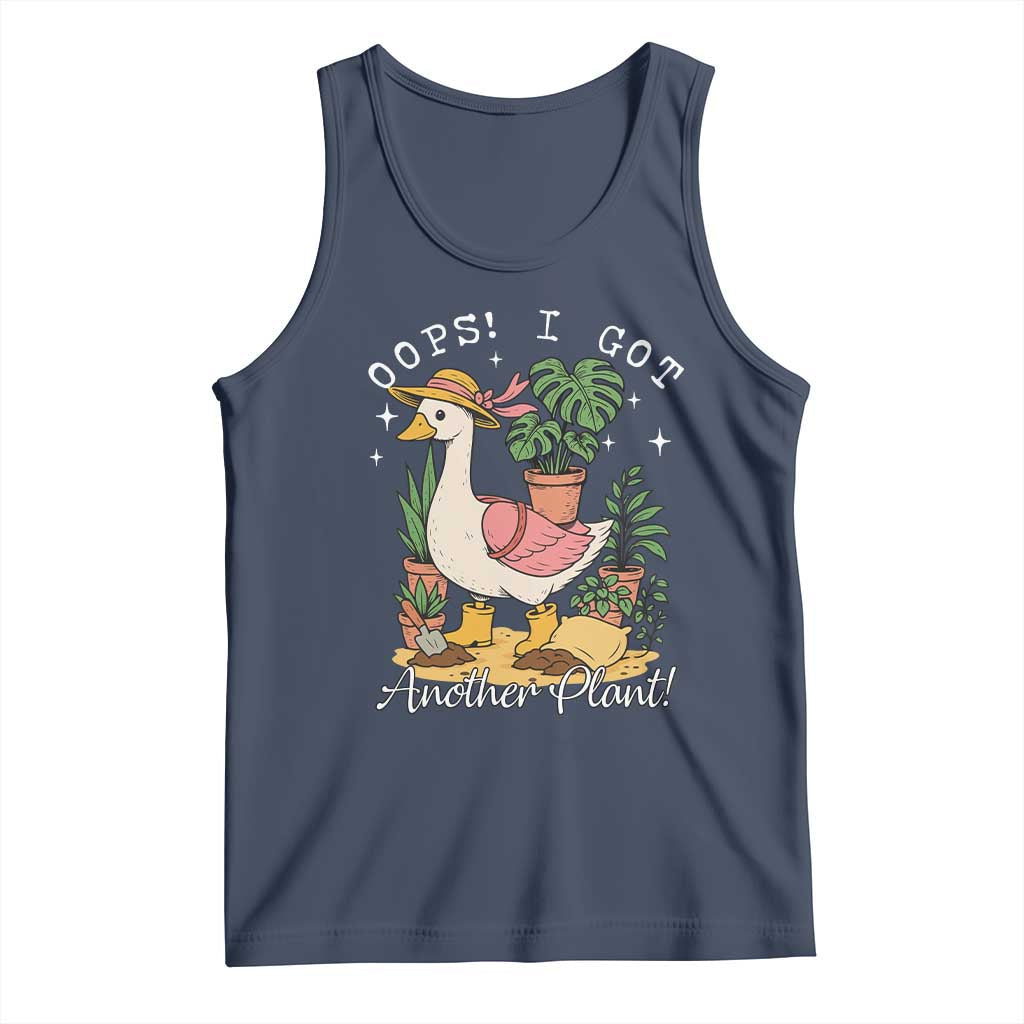 Funny Oops I Got Another Plant Tank Top Silly-Goose Gardener Plant Lady TS11 Navy Print Your Wear