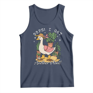 Funny Oops I Got Another Plant Tank Top Silly-Goose Gardener Plant Lady TS11 Navy Print Your Wear