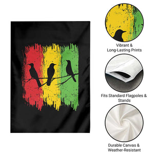 Three Birds Rasta Jamaica Reggae Music Garden Flag TS11 Print Your Wear