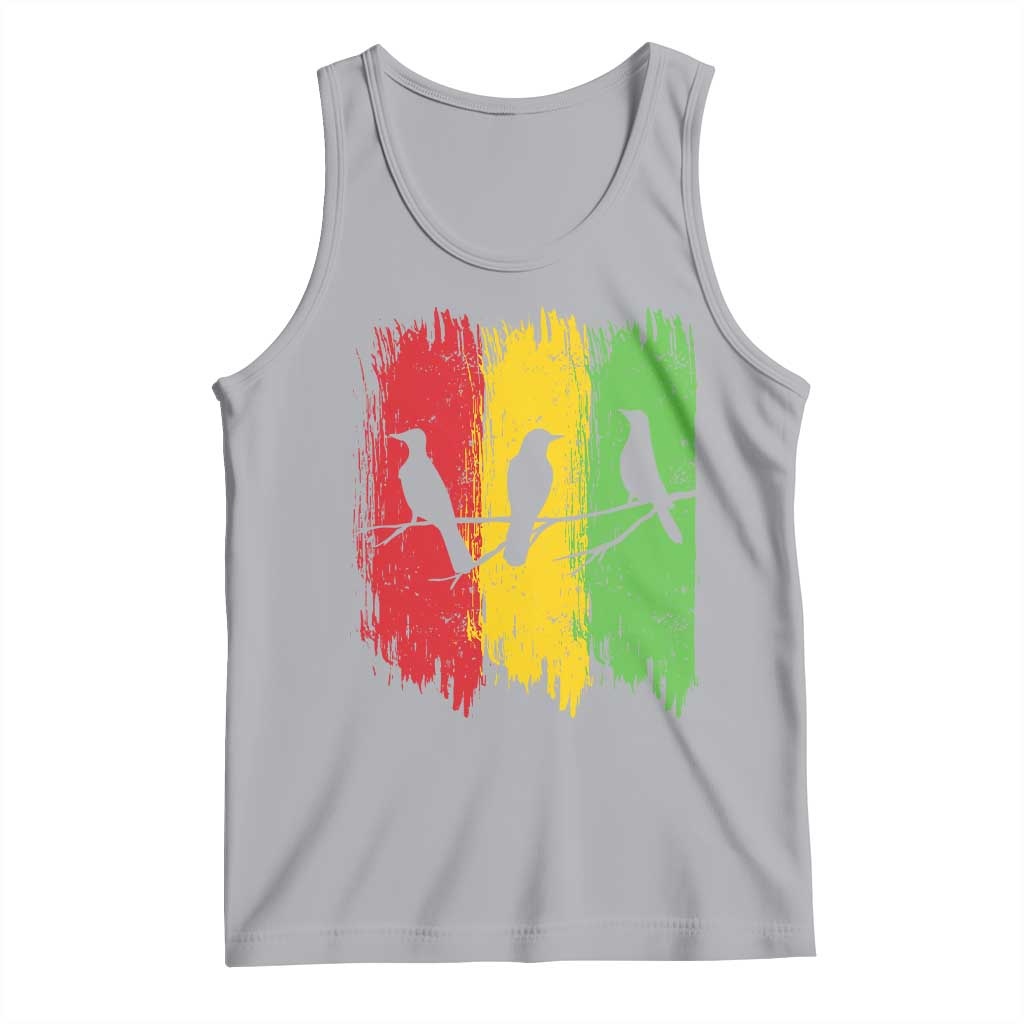 Three Birds Rasta Jamaica Reggae Music Tank Top TS11 Athletic Heather Print Your Wear