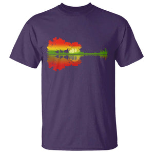 Reggae Music Guitar Lake Shadow Jamaica Rasta T Shirt TS11 Purple Print Your Wear