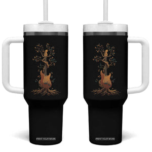 Nature Guitar Tree of Life Guitarist Artistic Roots Tumbler With Handle TS11 One Size: 40 oz Black Print Your Wear