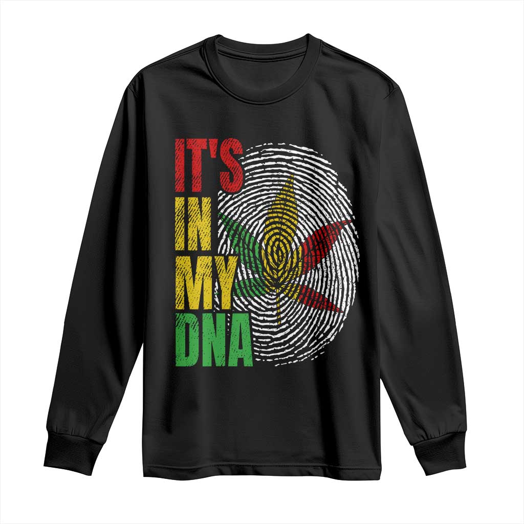 Funny Jamaica Rasta Cannabis Weed Long Sleeve Shirt Its In My DNA TS11 Black Print Your Wear