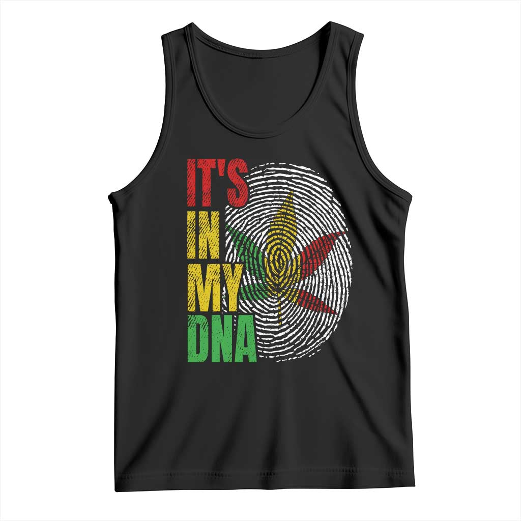 Funny Jamaica Rasta Cannabis Weed Tank Top Its In My DNA TS11 Black Print Your Wear