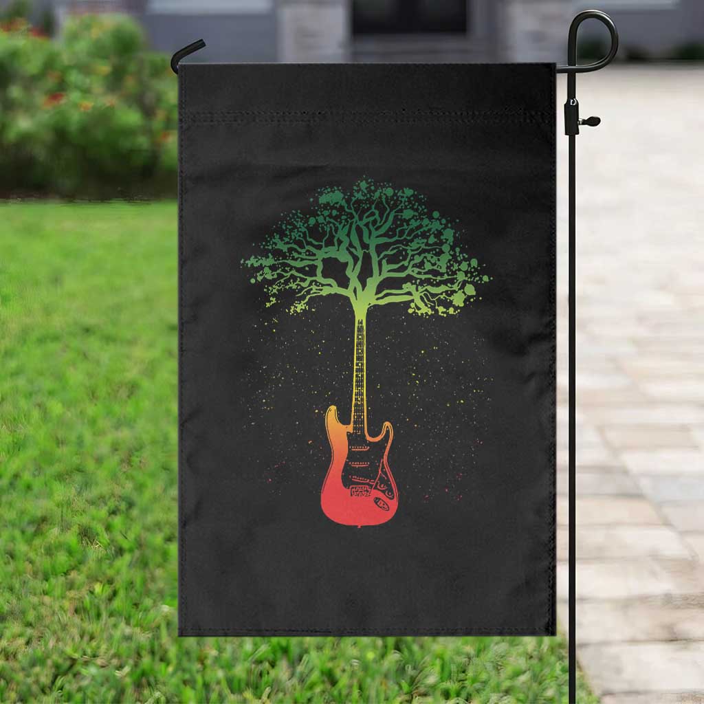Reggae Music Guitar Rastafarian Roots Rasta Jamaican Garden Flag TS11 Print Your Wear