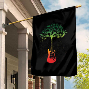 Reggae Music Guitar Rastafarian Roots Rasta Jamaican Garden Flag TS11 Print Your Wear