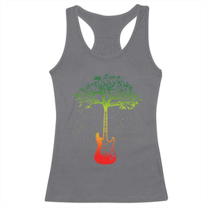 Reggae Music Guitar Rastafarian Roots Rasta Jamaican Racerback Tank Top TS11 Charcoal Print Your Wear