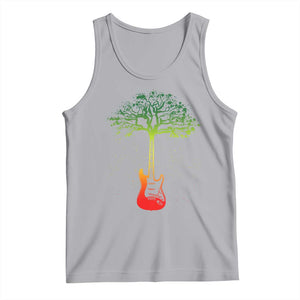 Reggae Music Guitar Rastafarian Roots Rasta Jamaican Tank Top TS11 Athletic Heather Print Your Wear