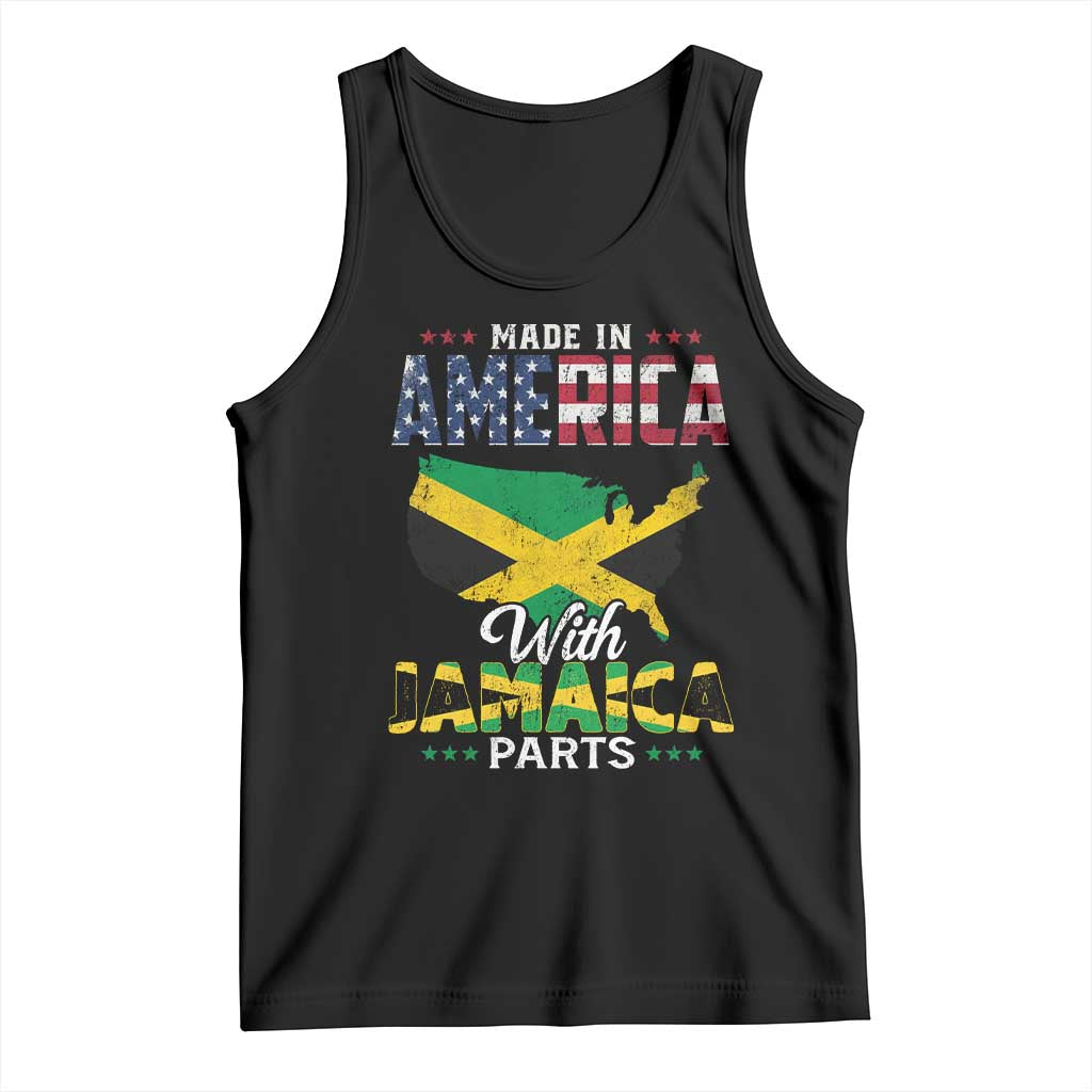 Made In America With Jamaica Parts Tank Top Jamaican American TS11 Black Print Your Wear