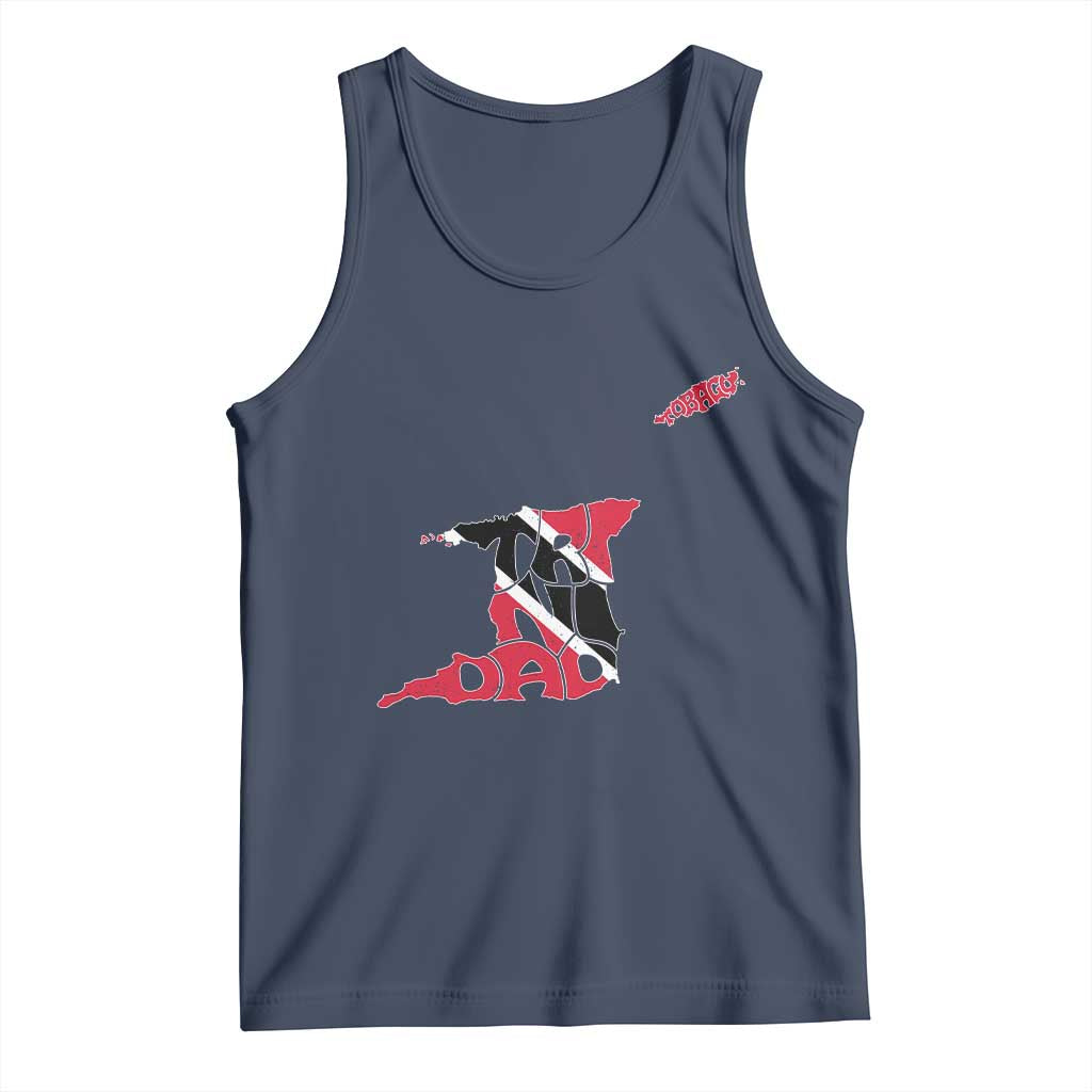 Trinidad And Tobago Tank Top Pride Trinidadian Roots Flag TS11 Navy Print Your Wear