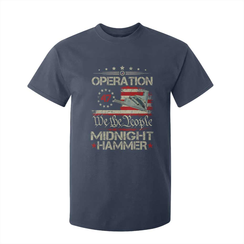 Operation Midnight Hammer T Shirt For Kid Bomber Jet Vintage Betsy Ross Flag TS11 Navy Print Your Wear
