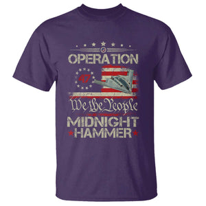 Operation Midnight Hammer T Shirt Bomber Jet Vintage Betsy Ross Flag TS11 Purple Print Your Wear