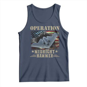 Operation Midnight Hammer Tank Top Bomber Jet American Flag TS11 Navy Print Your Wear