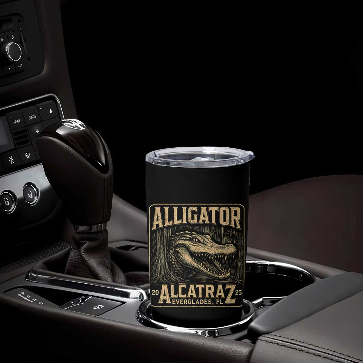 Funny Alligator Alcatraz Tumbler Cup Florida Everglades Alligatraz Meme 2025 TS11 Print Your Wear