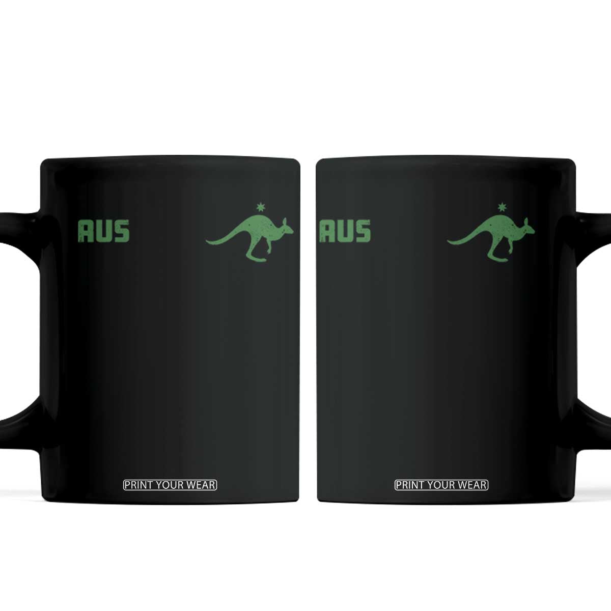 Kangaroo Australia Aus Team Aussie Athletic Jersey Style Coffee Mug TS11 Black Print Your Wear