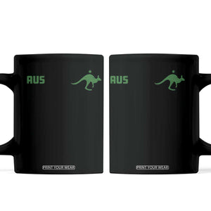 Kangaroo Australia Aus Team Aussie Athletic Jersey Style Coffee Mug TS11 Black Print Your Wear