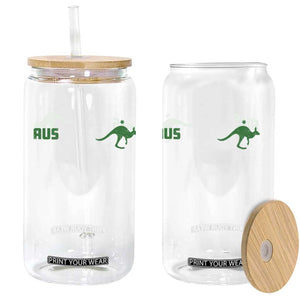 Kangaroo Australia Aus Team Aussie Athletic Jersey Style Glass Can TS11 Print Your Wear