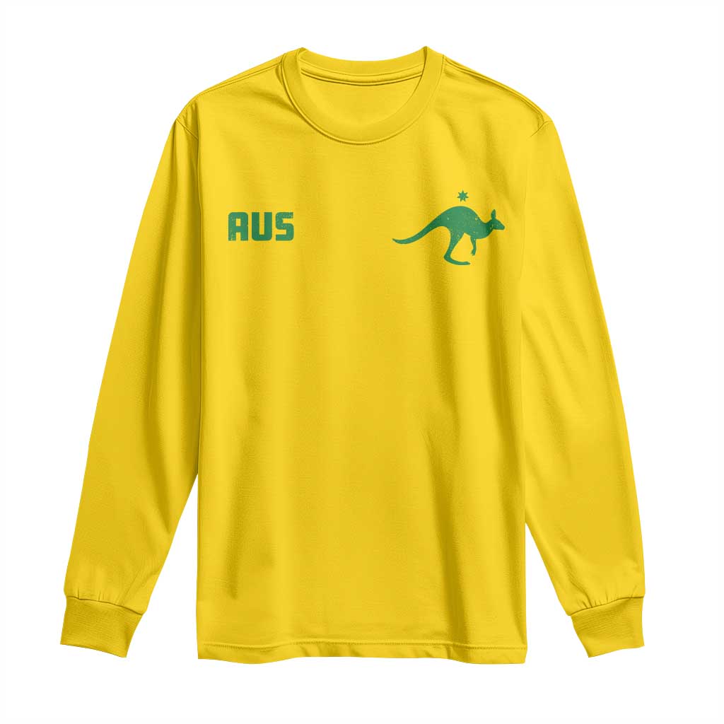 Kangaroo Australia Aus Team Aussie Athletic Jersey Style Long Sleeve Shirt TS11 Daisy Print Your Wear