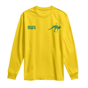 Kangaroo Australia Aus Team Aussie Athletic Jersey Style Long Sleeve Shirt TS11 Daisy Print Your Wear
