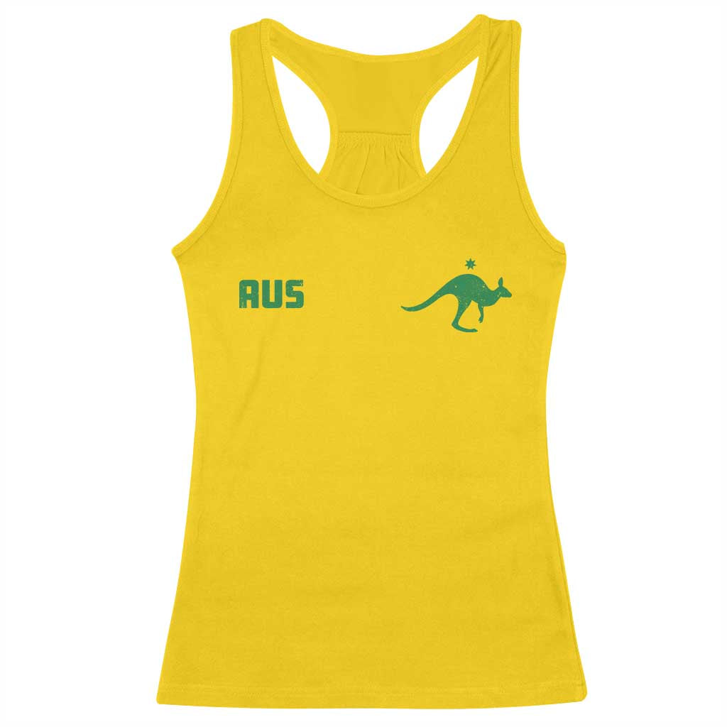 Kangaroo Australia Aus Team Aussie Athletic Jersey Style Racerback Tank Top TS11 Daisy Print Your Wear