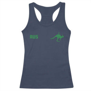 Kangaroo Australia Aus Team Aussie Athletic Jersey Style Racerback Tank Top TS11 Navy Print Your Wear