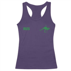 Kangaroo Australia Aus Team Aussie Athletic Jersey Style Racerback Tank Top TS11 Purple Print Your Wear