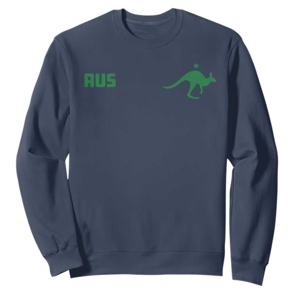 Kangaroo Australia Aus Team Aussie Athletic Jersey Style Sweatshirt TS11 Navy Print Your Wear