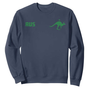 Kangaroo Australia Aus Team Aussie Athletic Jersey Style Sweatshirt TS11 Navy Print Your Wear