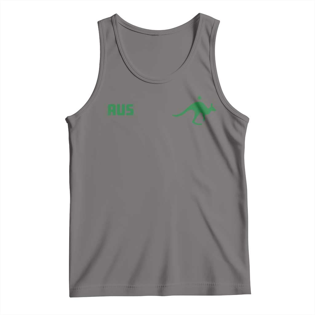 Kangaroo Australia Aus Team Aussie Athletic Jersey Style Tank Top TS11 Deep Heather Print Your Wear