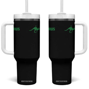 Kangaroo Australia Aus Team Aussie Athletic Jersey Style Tumbler With Handle TS11 One Size: 40 oz Black Print Your Wear