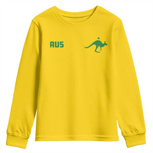 Kangaroo Australia Aus Team Aussie Athletic Jersey Style Youth Sweatshirt TS11 Daisy Print Your Wear