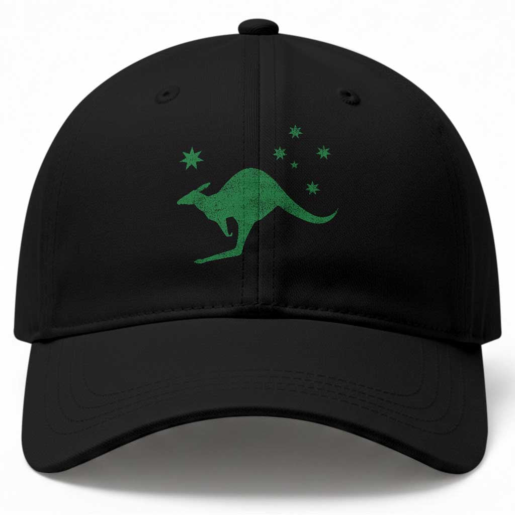 Australia Kangaroo with Federation Star Aussie Roots Baseball Cap TS11 Print Your Wear