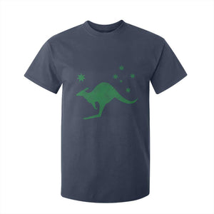 Australia Kangaroo with Federation Star Aussie Roots T Shirt For Kid TS11 Navy Print Your Wear