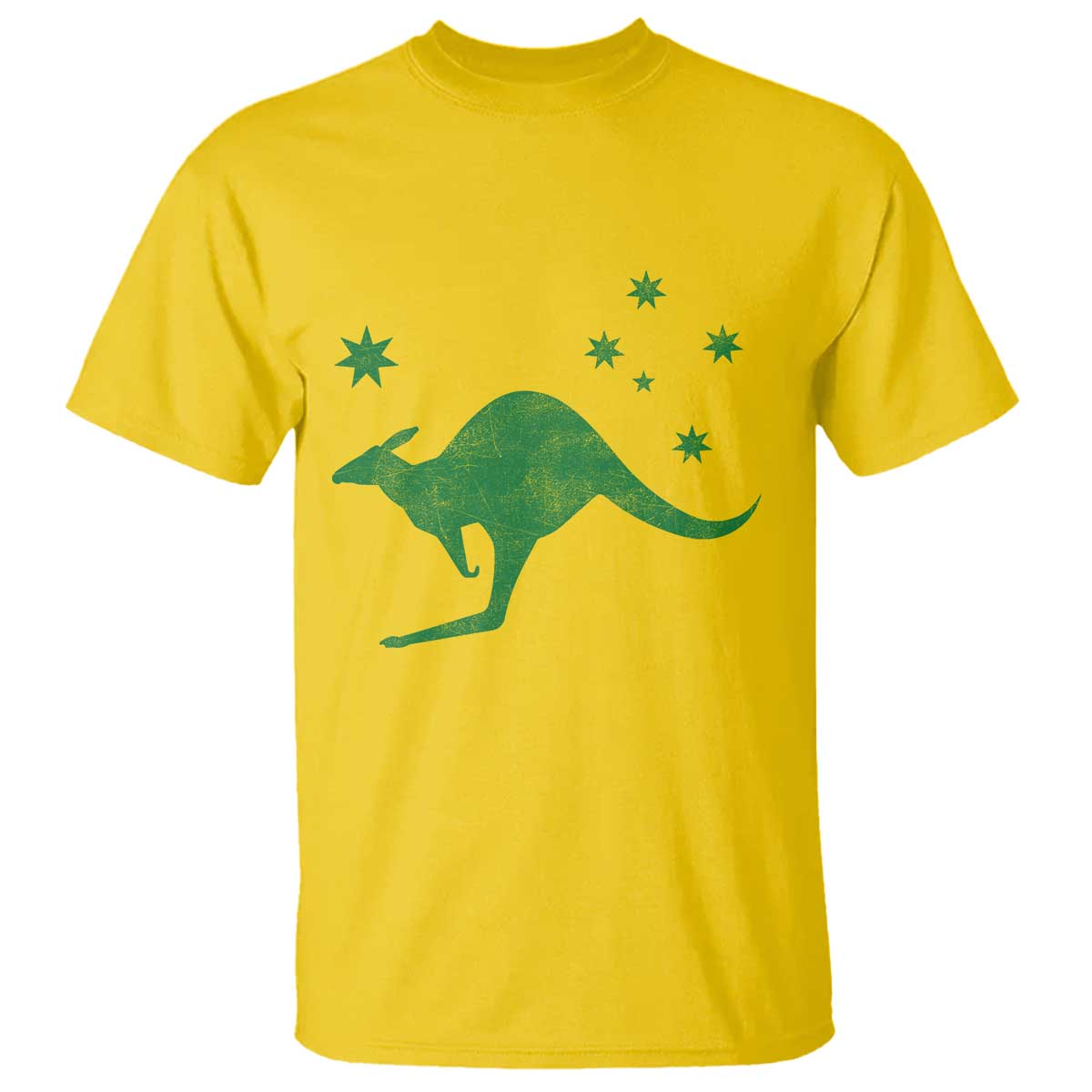 Australia Kangaroo with Federation Star Aussie Roots T Shirt TS11 Daisy Print Your Wear
