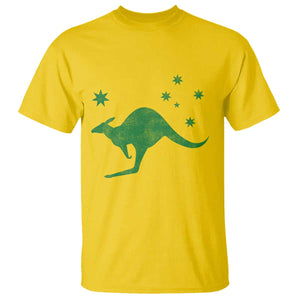 Australia Kangaroo with Federation Star Aussie Roots T Shirt TS11 Daisy Print Your Wear