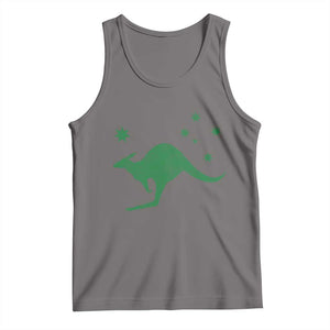 Australia Kangaroo with Federation Star Aussie Roots Tank Top TS11 Deep Heather Print Your Wear