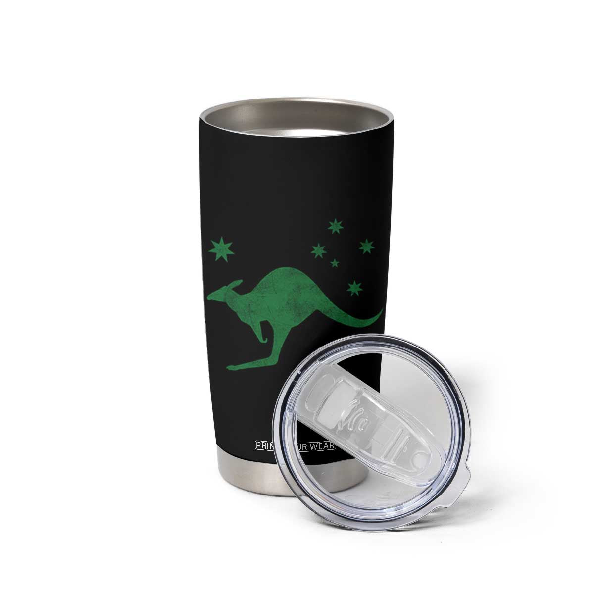 Australia Kangaroo with Federation Star Aussie Roots Tumbler Cup TS11 Print Your Wear