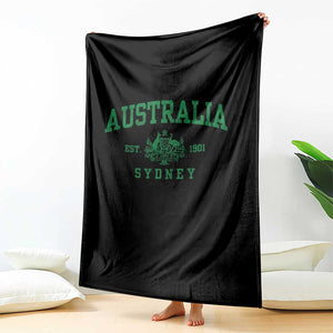 Australia Sydney Est 1901 Throw Blanket Commonwealth Vintage Crest TS11 Print Your Wear